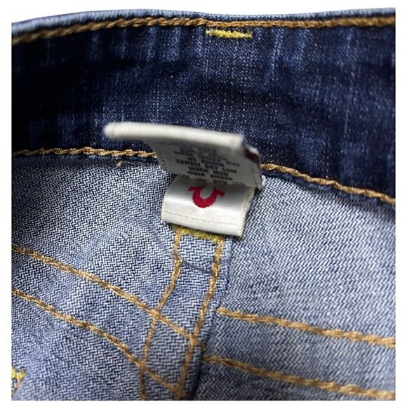 True Religion Raw Hem Summer Cut Off Denim Jean Shorts Womens 29” Waist - Picture 6 of 6